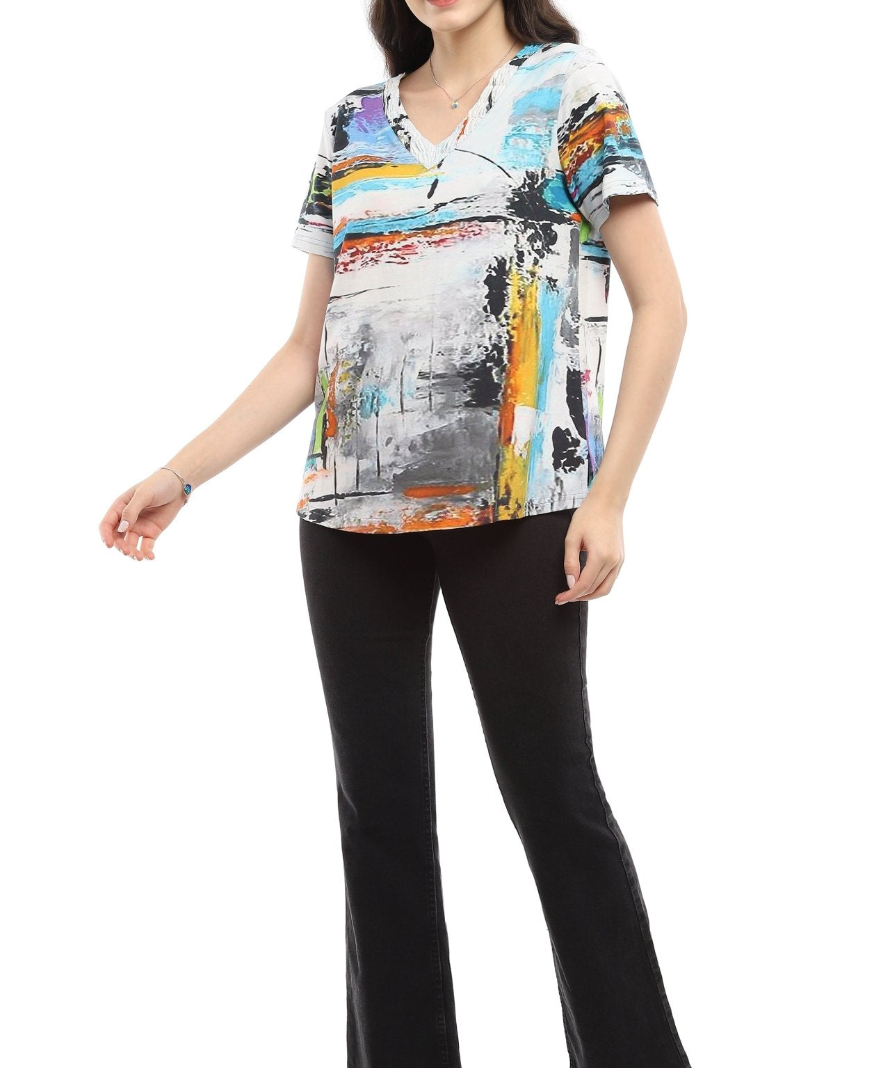 Lucy Short Sleeve Top - Parsley and Sage - 18302504 - Sugar River Shoppe - 