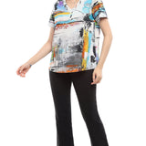 Lucy Short Sleeve Top - Parsley and Sage - 18302504 - Sugar River Shoppe - 