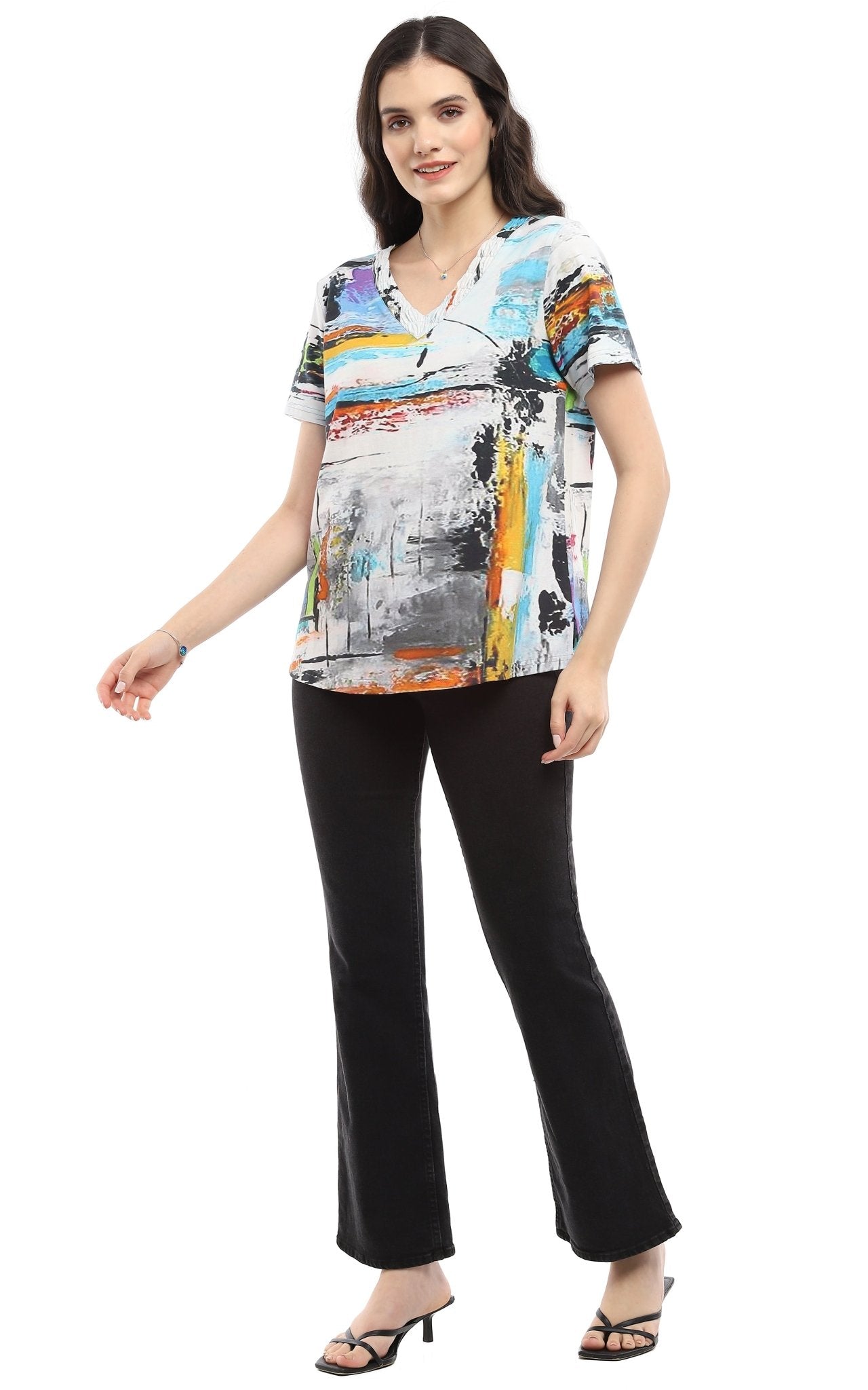 Lucy Short Sleeve Top - Parsley and Sage - 18302504 - Sugar River Shoppe - 