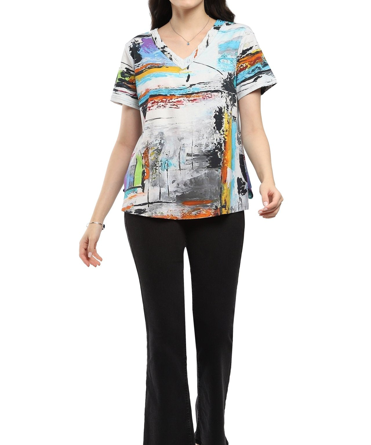 Lucy Short Sleeve Top - Parsley and Sage - 18302504 - Sugar River Shoppe - 