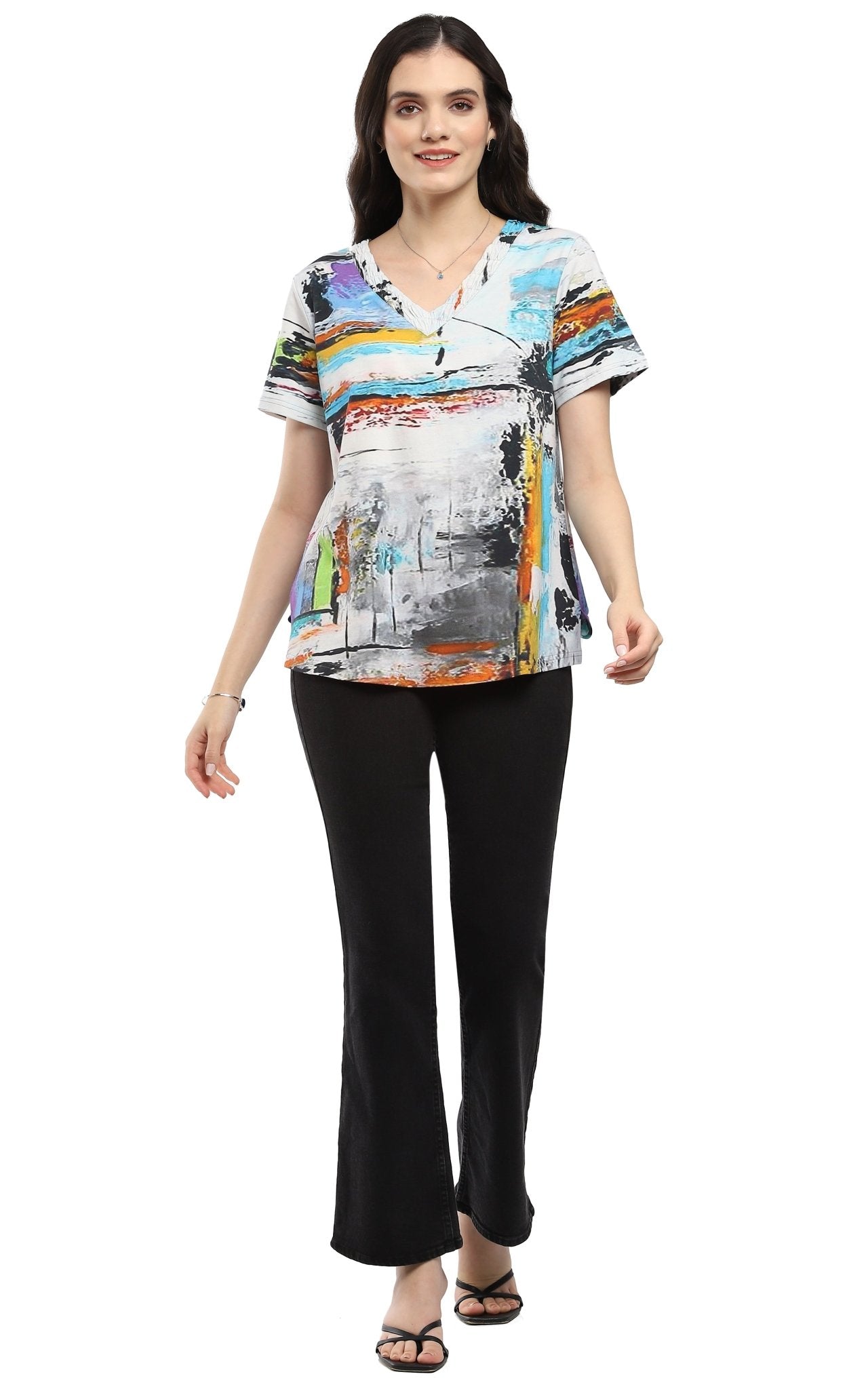 Lucy Short Sleeve Top - Parsley and Sage - 18302504 - Sugar River Shoppe - 