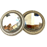 Clear Crystal Magnet Button Pin Set - Sugar River Shoppe