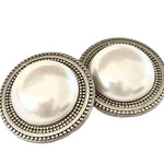 Pearl Low Dome White Magnet Button Pin Set - Sugar River Shoppe