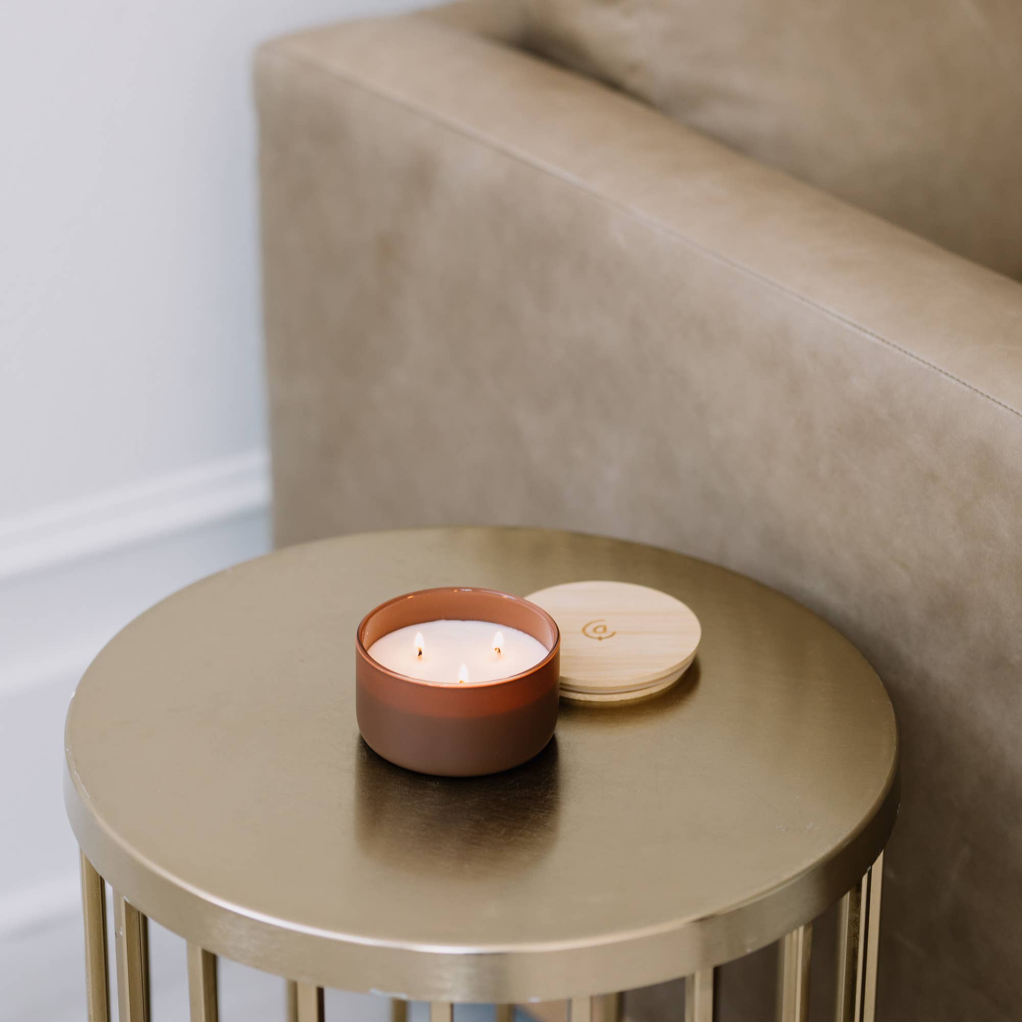 Mahogany + Cashmere - Resilience Series 3 Wick Soy Candle - Calyan Wax Co. - 850048226371 - Sugar River Shoppe - 