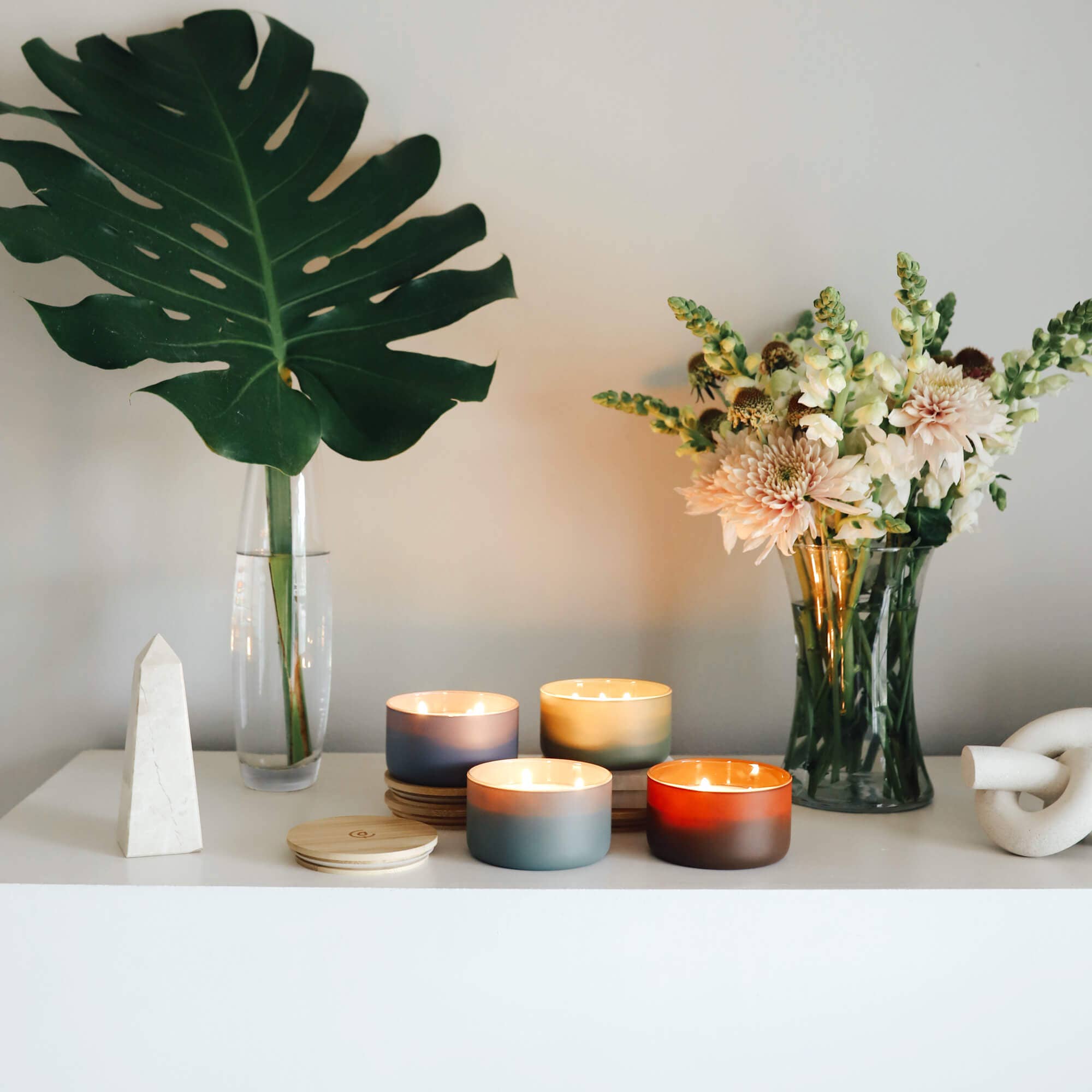 Mahogany + Cashmere - Resilience Series 3 Wick Soy Candle - Calyan Wax Co. - 850048226371 - Sugar River Shoppe - 
