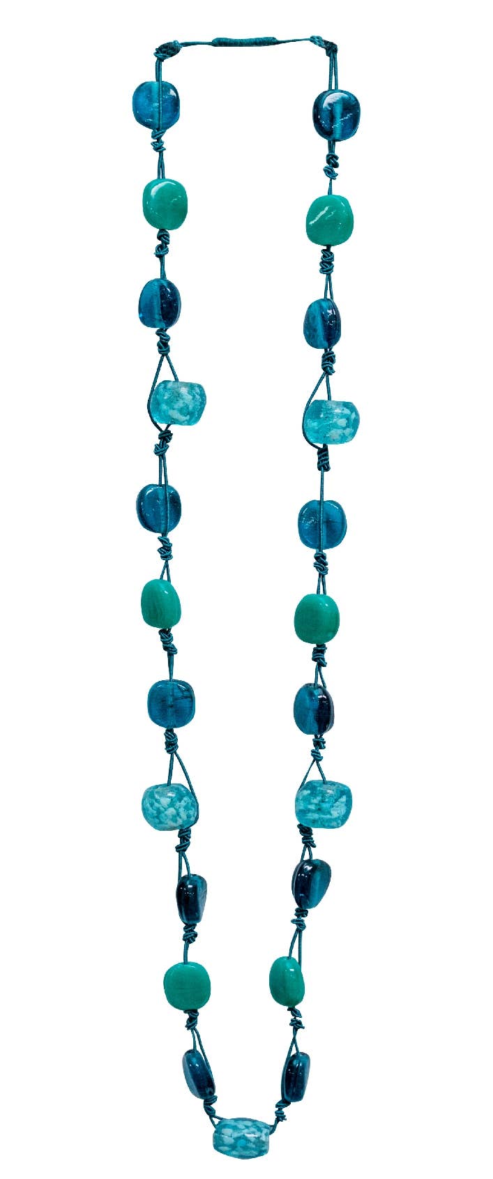 Make A Splash! - Glass Bead Necklace - Moksha - 50260776 - Sugar River Shoppe - 