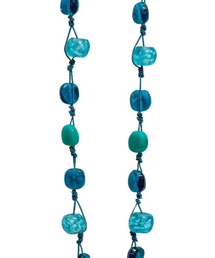 Make A Splash! - Glass Bead Necklace - Moksha - 50260776 - Sugar River Shoppe - 