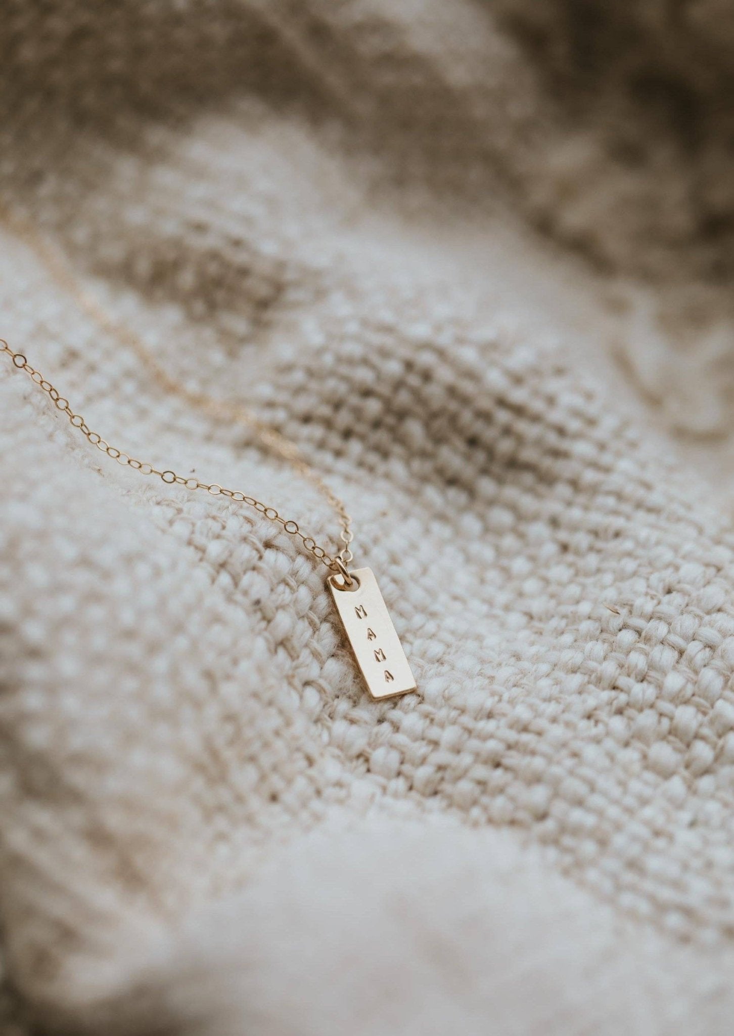 Mama Necklace | 14kt Gold Fill + Sterling Silver - Hello Adorn - 6062019 - Sugar River Shoppe - 