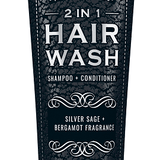 Man Bar 2 in 1 Hair Wash – Dual - Action Cleansing for Hair, Scalp & Body - San Francisco Soap / Man Bar Soap - 722030127799 - Sugar River Shoppe - 