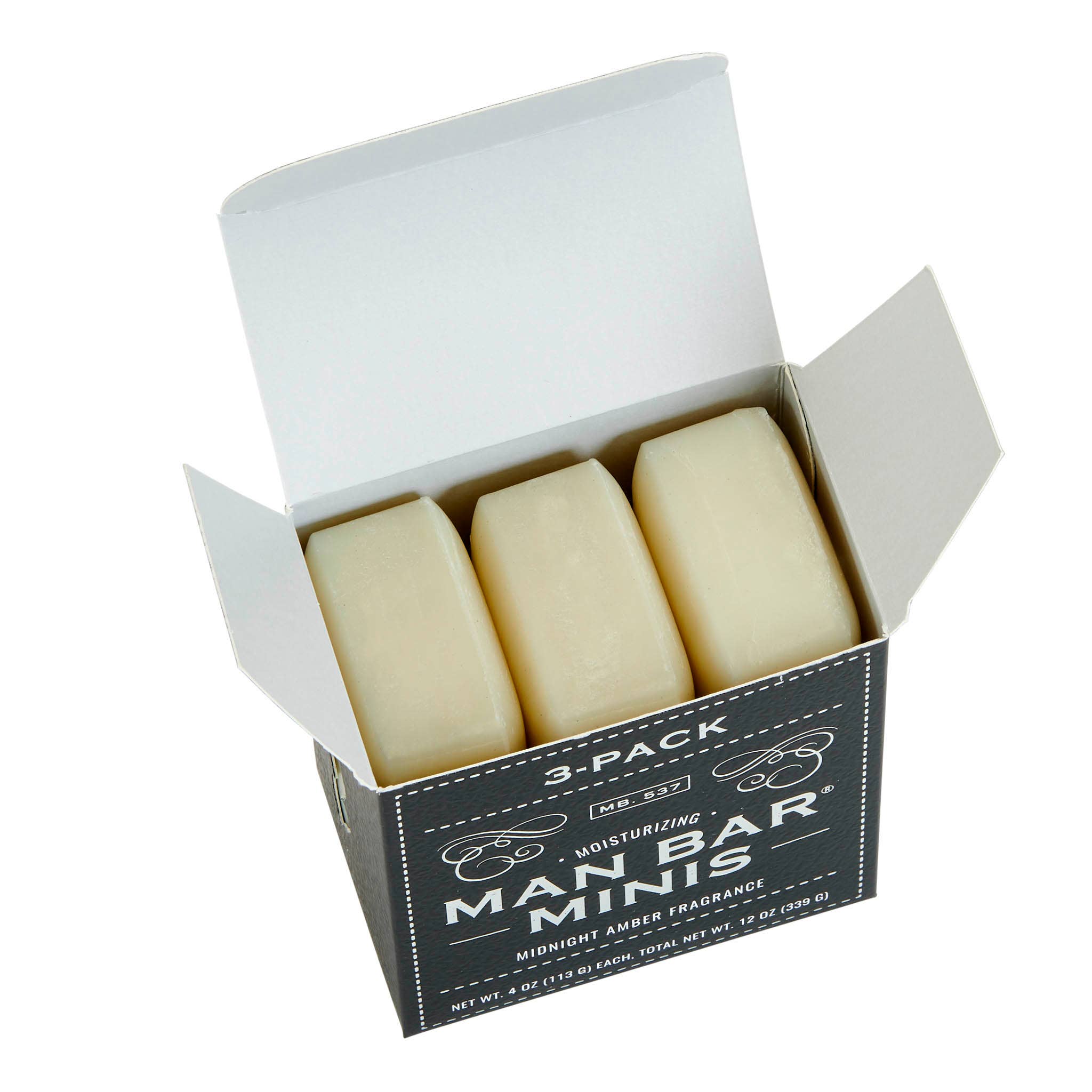 Man Bar Miniature Soap 3pc Gift Set Assorted Fragrance Collection for Men - San Francisco Soap / Man Bar Soap - 722030157010 - Sugar River Shoppe - 