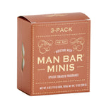 Man Bar Miniature Spiced Tobacco 3pc Gift Set - San Francisco Soap / Man Bar Soap - 722030157218 - Sugar River Shoppe - 