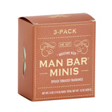Man Bar Miniature Spiced Tobacco 3pc Gift Set - San Francisco Soap / Man Bar Soap - 722030157218 - Sugar River Shoppe - 
