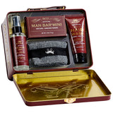 Man Bar Travel Tin Kit - Compact Travel Tin Set - San Francisco Soap / Man Bar Soap - 722030171214 - Sugar River Shoppe - 