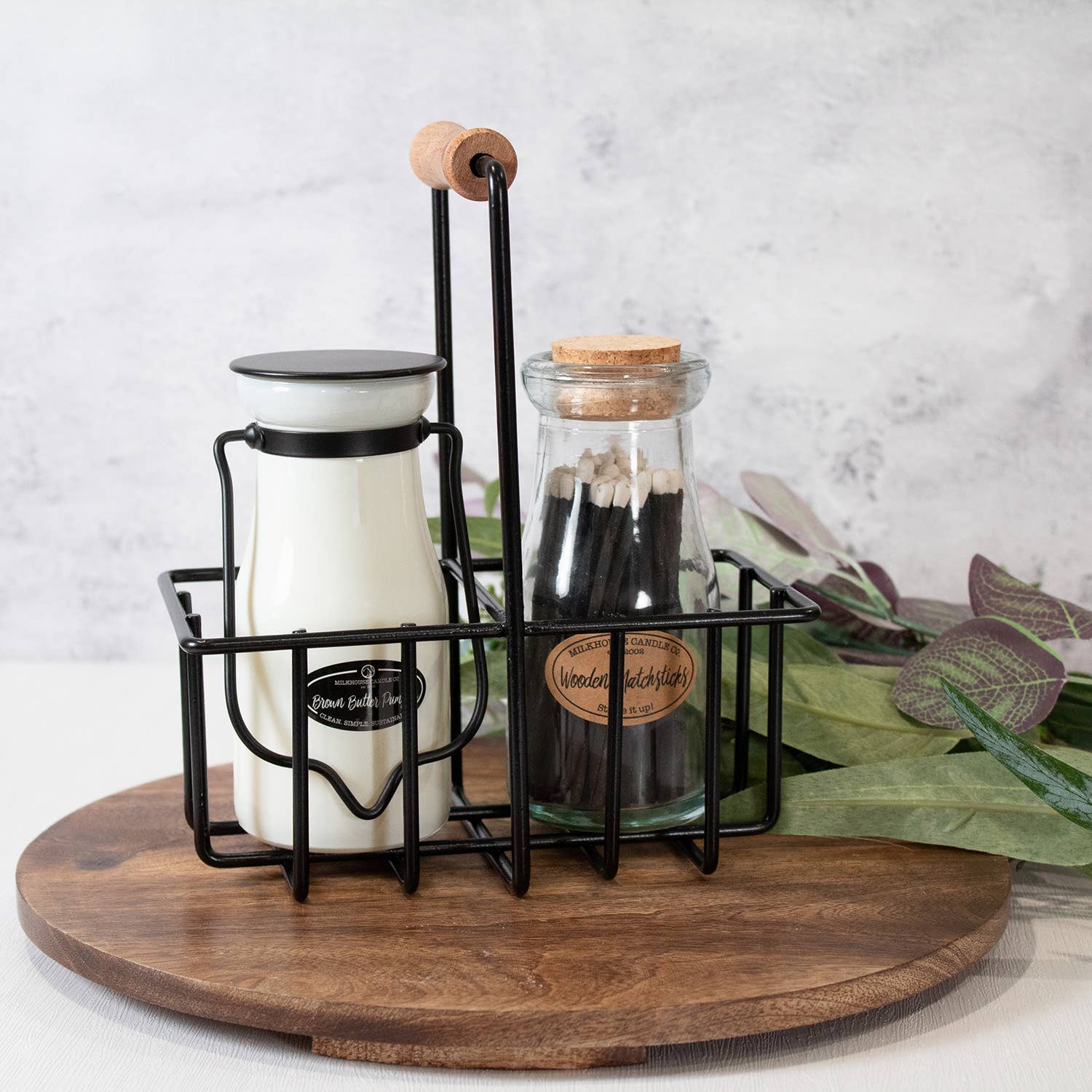 Milkbottle of Matches by Milkhouse Candle Co - Milkhouse Candle Company - 15066664 - Sugar River Shoppe - 