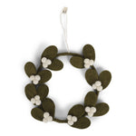 Mistletoe Wreath Dark Green - Small - Gry and Sif - 5744004324872 - Sugar River Shoppe - 