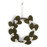 Mistletoe Wreath Dark Green - Small - Gry and Sif - 5744004324872 - Sugar River Shoppe - 