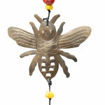 A Honey Bee- Beads & Bell Windchime - Sugar River Shoppe
