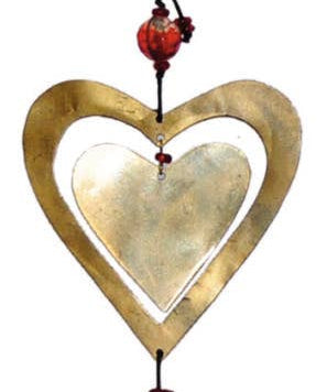 Double The Love!- Hearts Windchime - Sugar River Shoppe