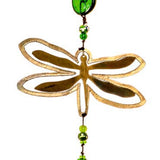 Double Trouble Dragonfly- Beads & Bell Windchime - Sugar River Shoppe