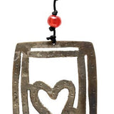 Hold My Heart- Beads & Bell Windchime - Sugar River Shoppe