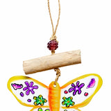 Painted Butterfly- Wood Stick Windchime - Sugar River Shoppe