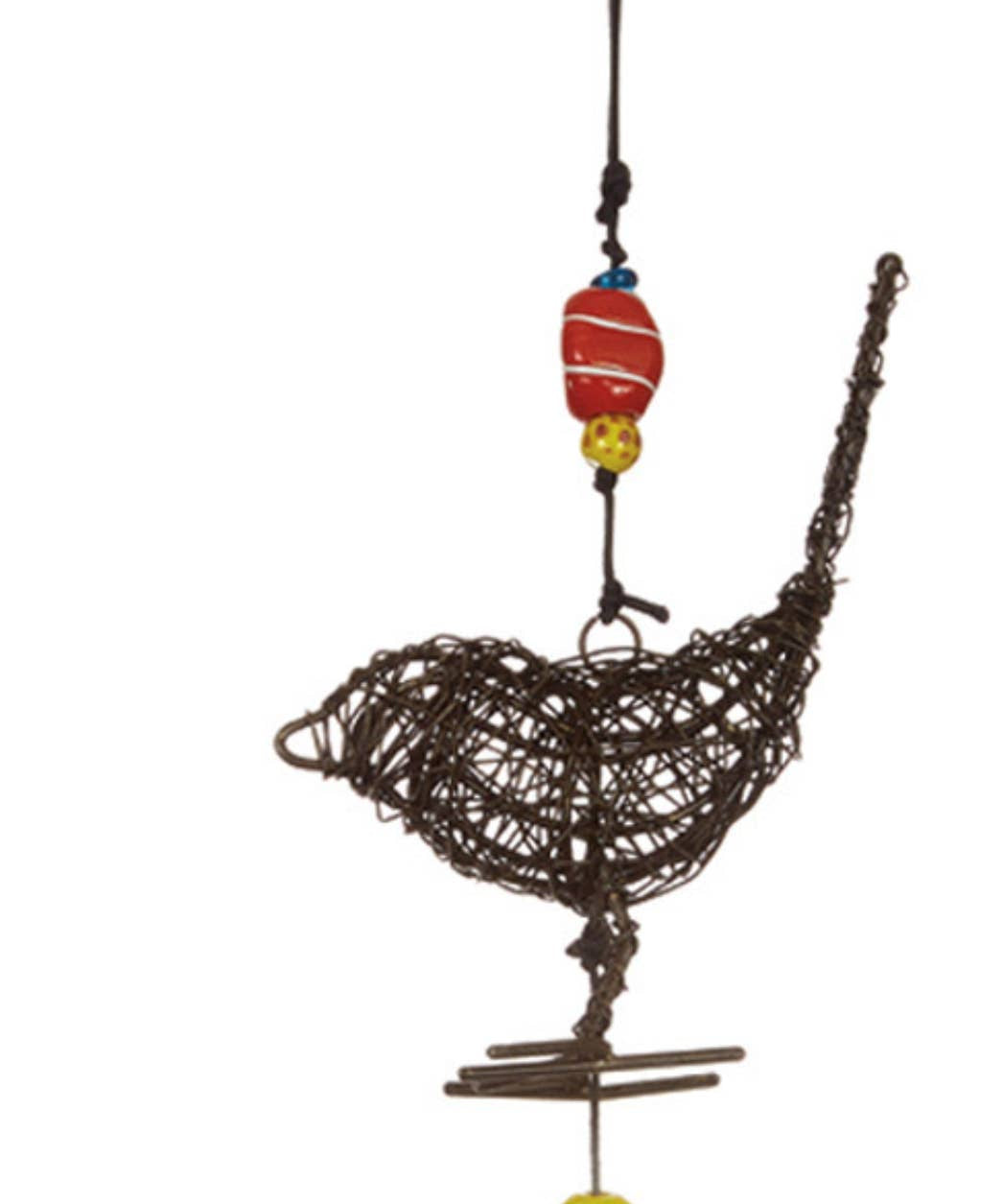 Tail Up Wire Bird Windchime - Sugar River Shoppe