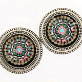 Multi Mandala Mandala Magnet Button Pin Set - MagneButton - 96419368 - Sugar River Shoppe - 