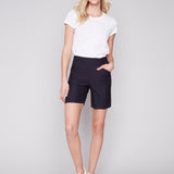 Navy Blue Shorts with Pockets - Charlie B - 46311720 - Sugar River Shoppe - 