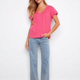 Organic Cotton Drop Shoulder V - Neck T-Shirt - Charlie B - 690178717994 - Sugar River Shoppe - 