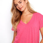Organic Cotton Drop Shoulder V - Neck T-Shirt - Charlie B - 690178717994 - Sugar River Shoppe - 