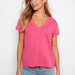 Organic Cotton Drop Shoulder V - Neck T-Shirt - Charlie B - 690178717994 - Sugar River Shoppe - 