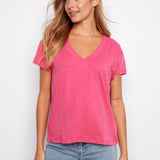 Organic Cotton Drop Shoulder V - Neck T-Shirt - Charlie B - 690178717994 - Sugar River Shoppe - 