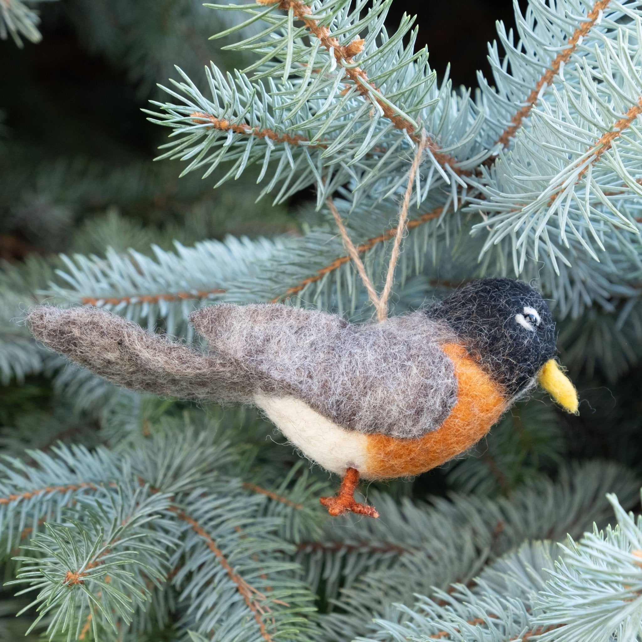 Ornament - Felt Bird - Robin - The Winding Road - 81361704 - Sugar River Shoppe - 