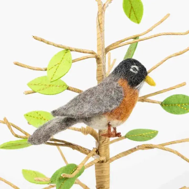 Ornament - Felt Bird - Robin - The Winding Road - 81361704 - Sugar River Shoppe - 