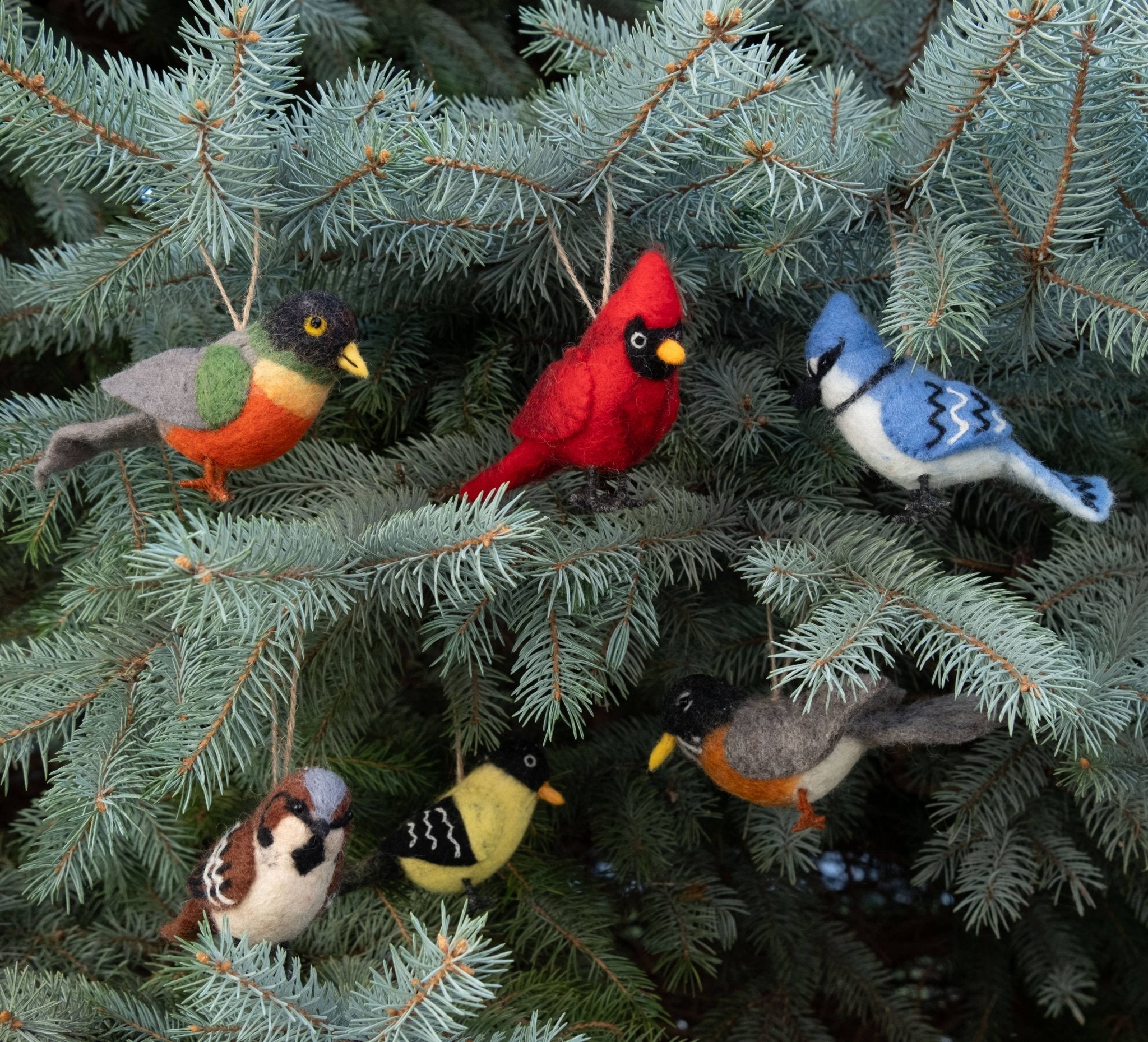 Ornament - Felt Bird - Robin - The Winding Road - 81361704 - Sugar River Shoppe - 