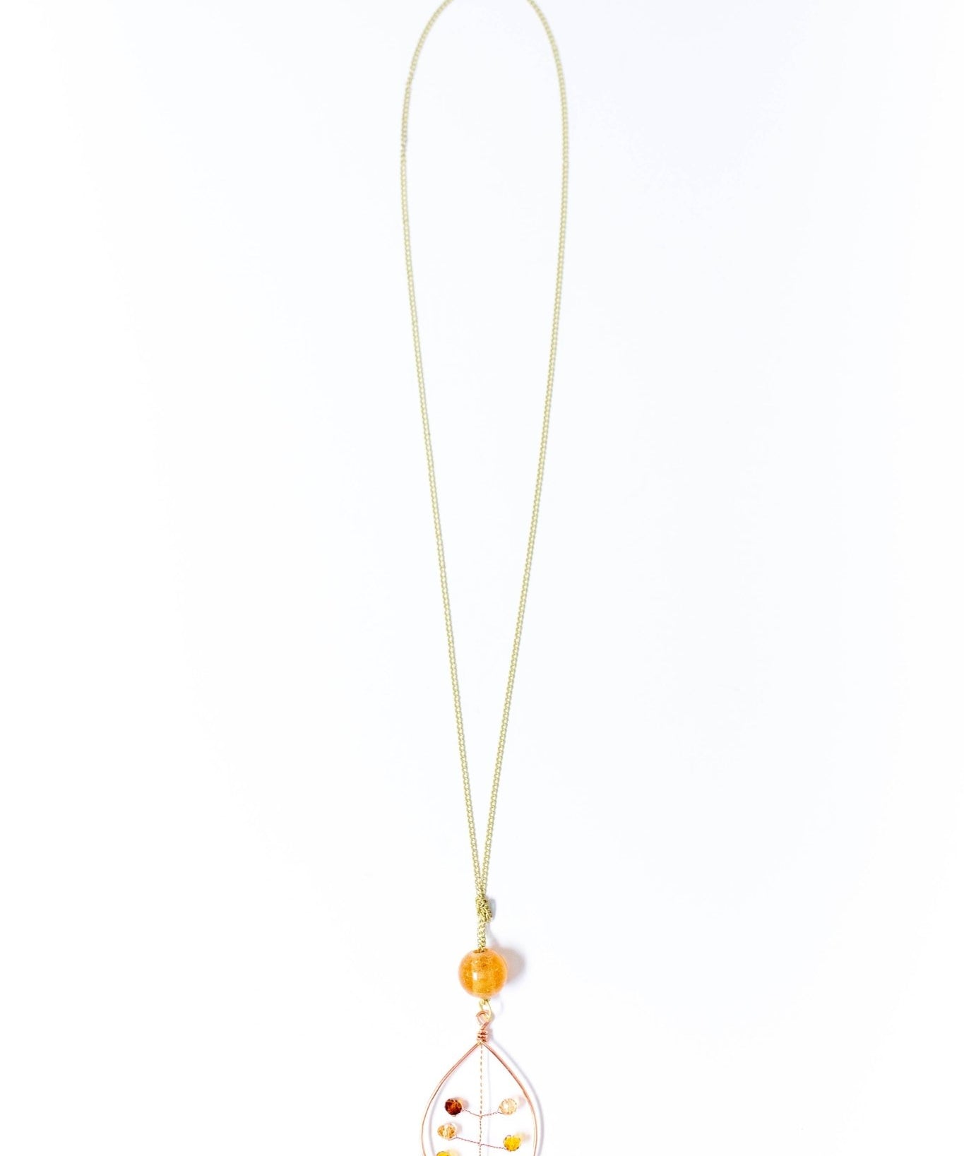 Oval Drops/copper/28" Chain - Moksha - 14804008 - Sugar River Shoppe - 