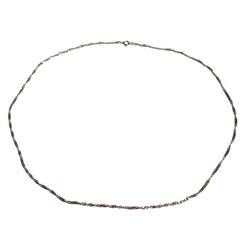 Oxidized Sterling Silver Chain 18” - Amberman - 56882216 - Sugar River Shoppe - 