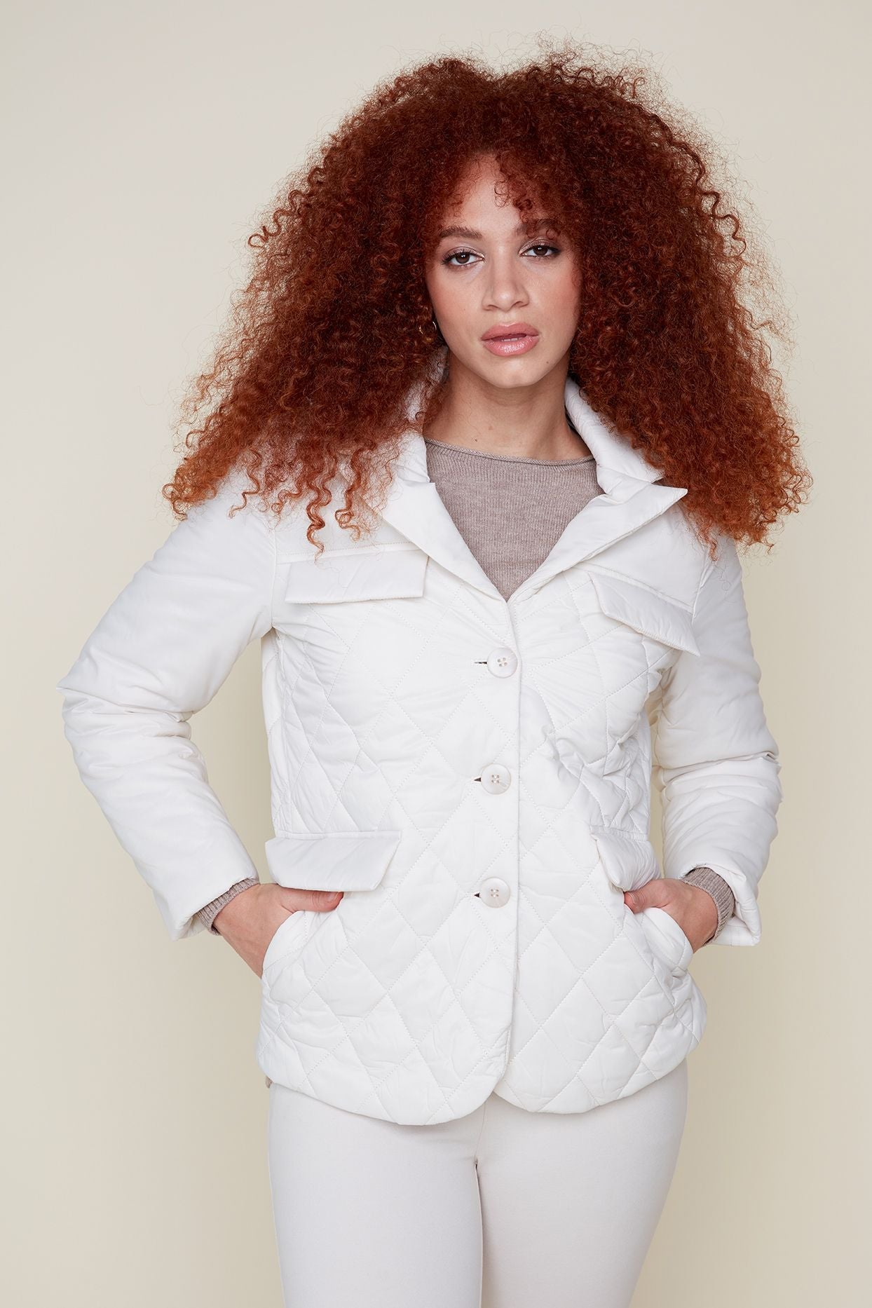 Oyster Button Jacket - Renuar - 827118653825 - Sugar River Shoppe - 