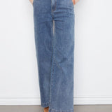 Wide Leg Jeans with Removable Belt