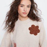 Floral Applique Sweater