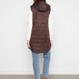 Long Hooded Puffer Vest