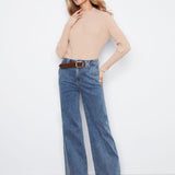 Wide Leg Jeans with Removable Belt