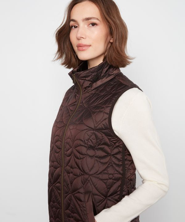 Long Hooded Puffer Vest