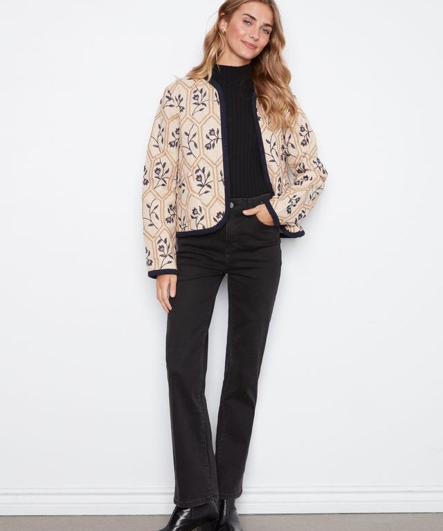Reversible Embroidered Quilted Jacket