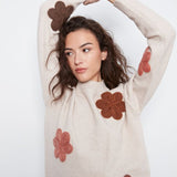 Floral Applique Sweater