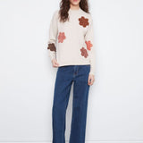 Floral Applique Sweater