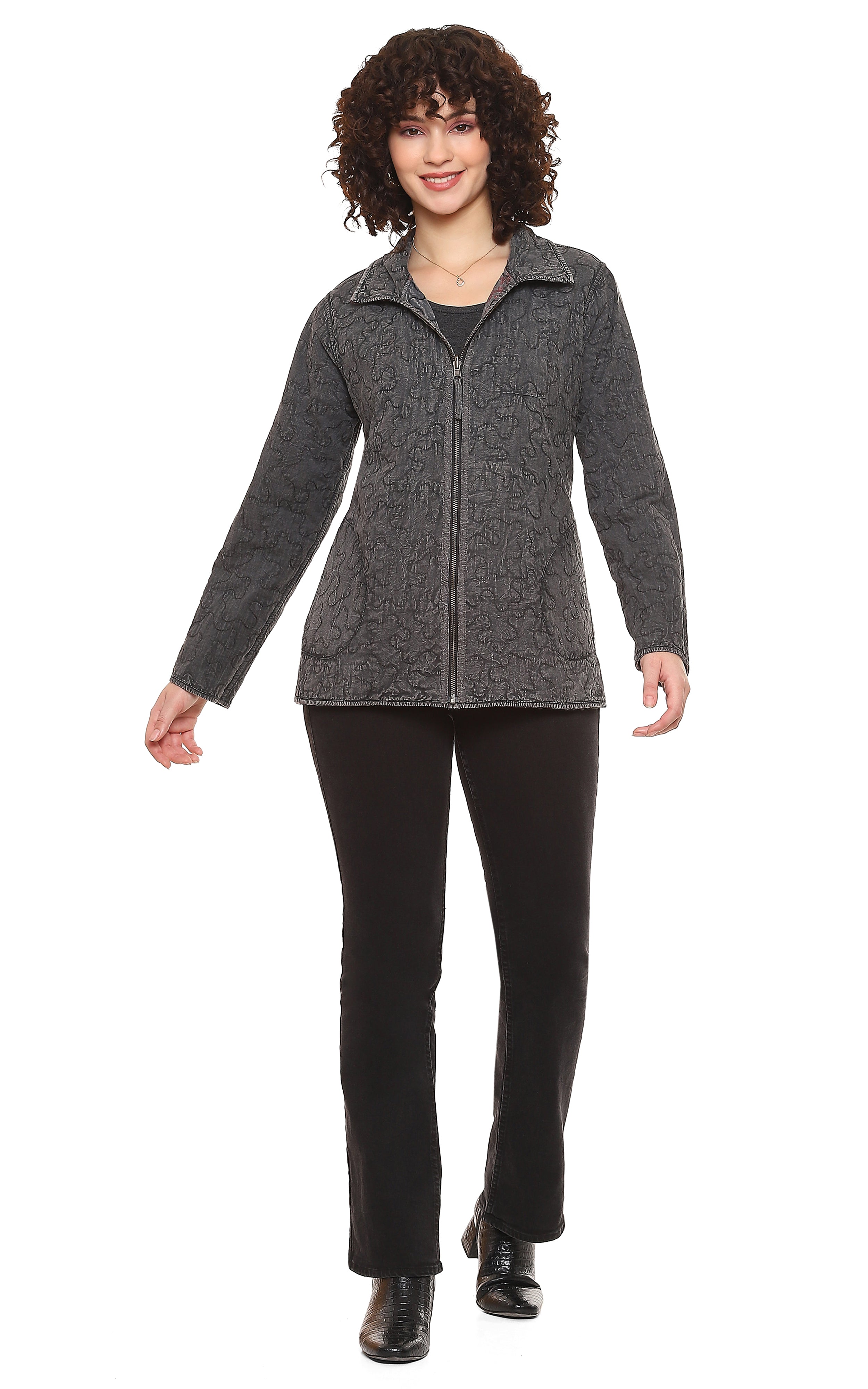 Inez Reversible Jacket - Sugar River Shoppe