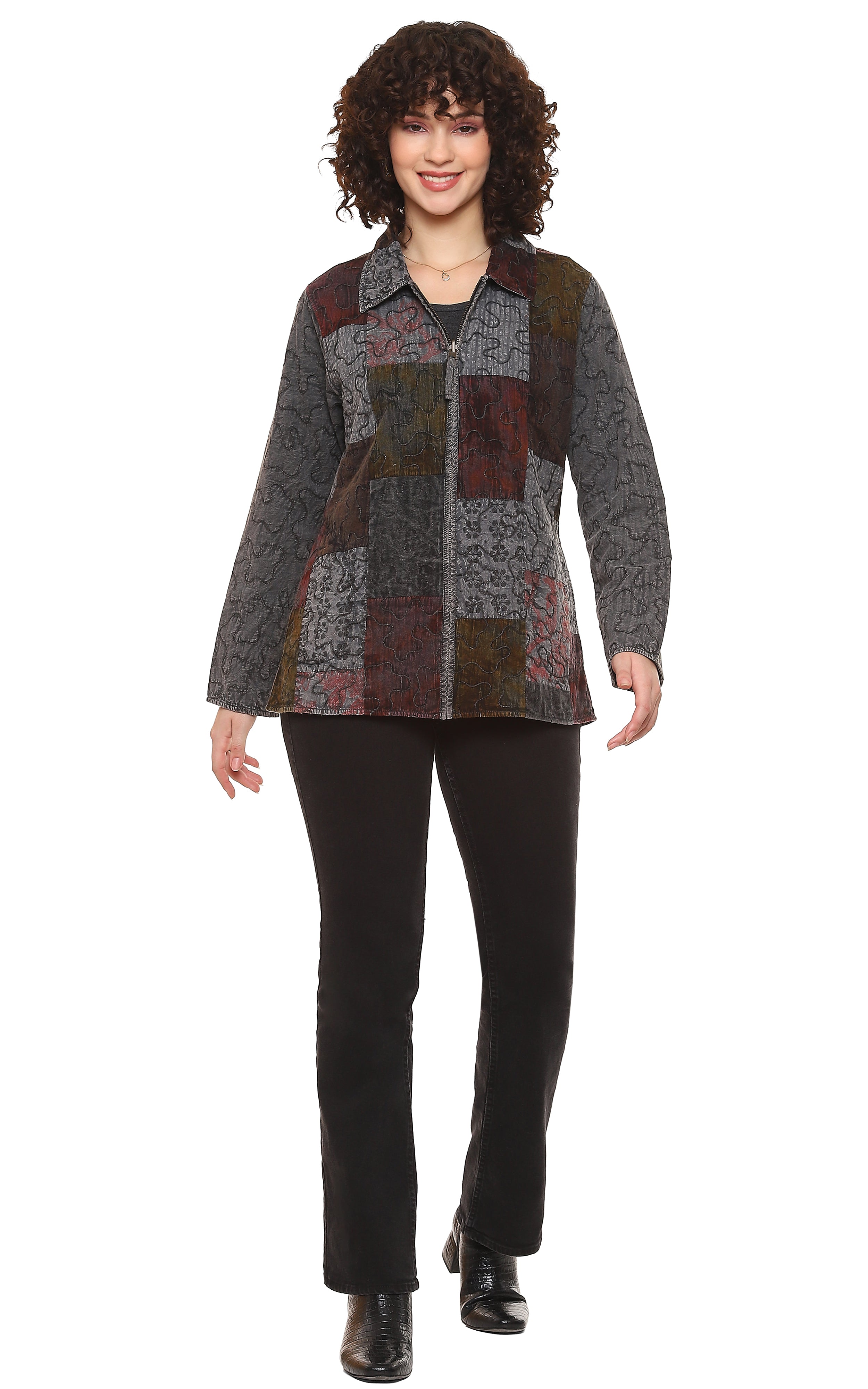Inez Reversible Jacket - Sugar River Shoppe