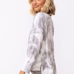 Peruvian Cotton Ocean Marble Hi - Lo Tee - Habitat - 194451649342 - Sugar River Shoppe - 
