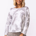 Peruvian Cotton Ocean Marble Hi - Lo Tee - Habitat - 194451649342 - Sugar River Shoppe - 